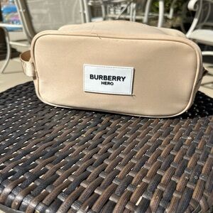 Authentic Burberry Hero Beauty Cosmetic Bag Makeup Bag Storage Travel Pouch